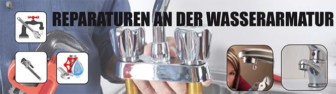 Reparaturen an der Wasserarmatur
