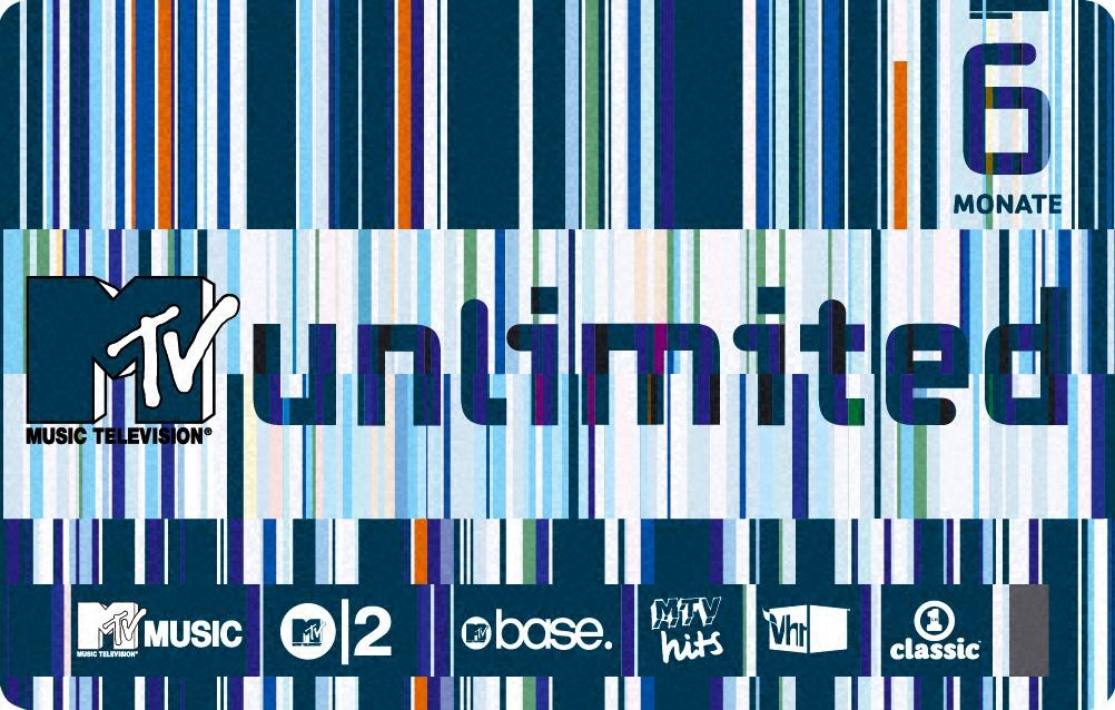 Dobíjací kupón MTV Unlimited 6 mesiacov